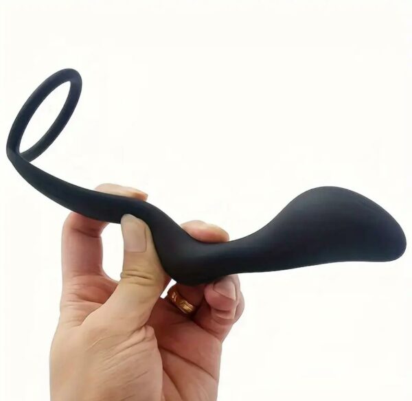 Plug Anal noir souple en silicone – Image 4