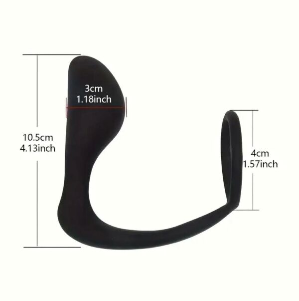 Plug Anal noir souple en silicone – Image 5
