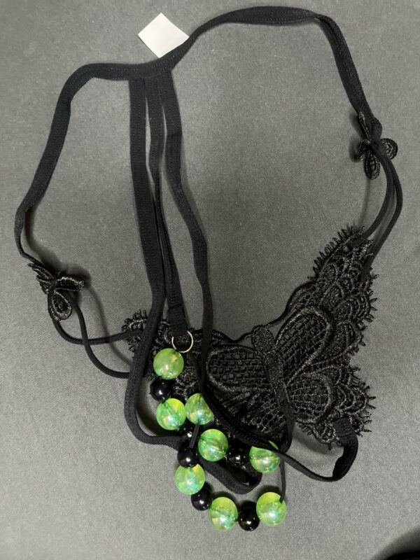 Lingerie féminine avec perles lumineuses M – Image 3
