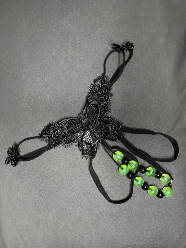 Lingerie féminine avec perles lumineuses M – Image 2